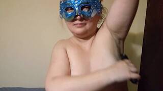 Ellie Shaves his Hairy Armpits and Pussy