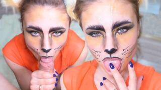 Sensual Blowjob from Horny Fox - Facial - Cosplay
