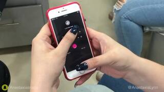 My Girlfriend Controlling my Toy in Public! Beautiful Agony Time & Orgasm! Anastaxia Lynn