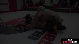 Busty wrestling dykes strapon fuck lesbians in kinky group