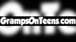 Hairy pussied teen fucks oldie