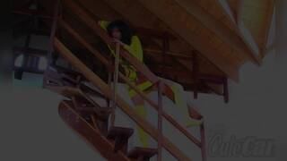 Cute Carla with Natural Tits Fingering