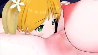 LESBIAN SAKURA TRICK YUU SONODA X HARUKA TAKAYAMA (3D HENTAI)