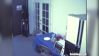 Busty food fetish slut masturbates