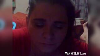 Polish Housegirl blows her man, as good as she can