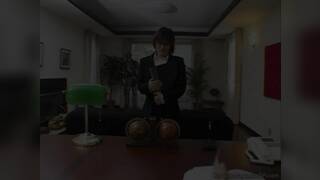 Hot Japanese Secretary blowjob his boss