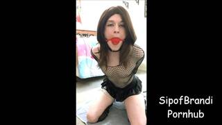 Sissy Crossdresser Self Bondage