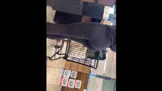 Candid Hot Milf Paying at Register