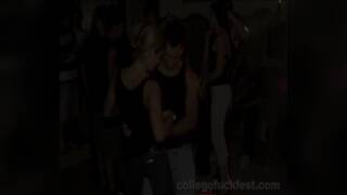 Blonde Babe Fucked by a lucky guy watching over their friends.