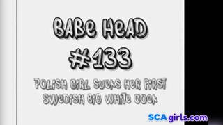 Babe Head #133 Brit-Polish Girl suger hennes första svenska BWC