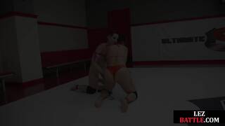 battling babes give the asian dyke the strapon of her life