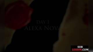 Flexible bdsm sub ass and pussy fucked while bound in rope