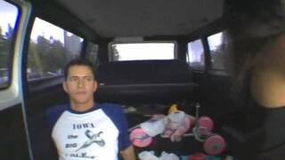 Spicy trinity with large natural tits does something