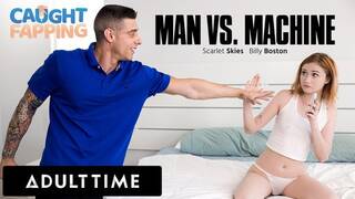 ADULT TIME - I Bet You Can't Fuck Me Better Than My Vibrator! With Scarlet Skies and Billy Boston