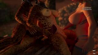 Huge Fat Furry FUTANARI Dick Fucked Teen Bimbo | Carnal Instinct | 3D RPG sex game part4