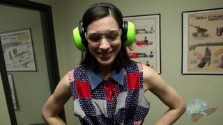 Stoya Plays With Guns
