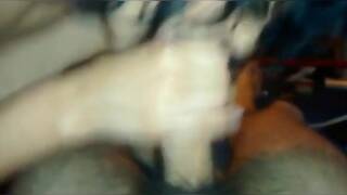 brunette cum in mouth