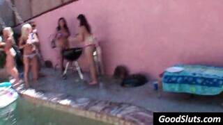 Topless pool party during spring break - video 1