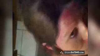 This white MILF can't get cock this big at home.