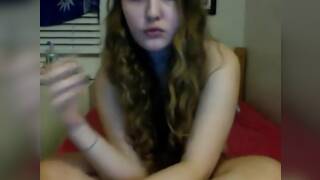 Girl cums from smelling her ass