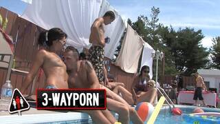 3-WayPorn - INSANE Pool Party Orgy
