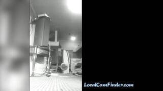 Ebony Babe Masturbates On Floor