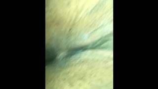 Close up Ebony teens first cream pie by white dick