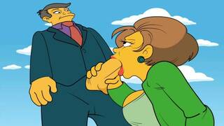 |THE SIMPSONS| SEYMOUR GETS A BLOWJOB FROM EDNA