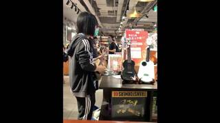 Fucking Ukulele With Soviet Russian Anthem In Asian Convenience Store