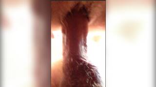 Close up of wet pussy being docked by fat cock