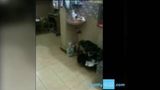 Indian Desi College Babe Nithya Stripping & Rubbing