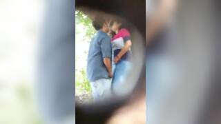 Indian Guy Fucking GF in Park