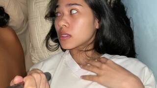 This Whore almost gets Caught sending Nudes Next To Boyfriend