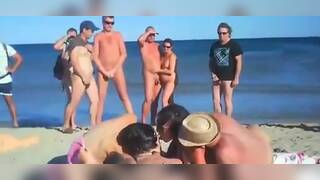 Swingers on the beach