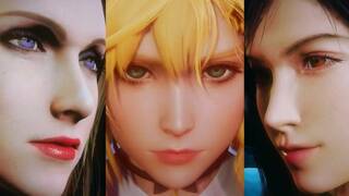 Final Fantasy 7 Futa - Girl Cloud x Tifa x Scarlet - 3D Drama Version