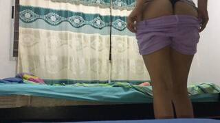 my step sister while naked and she gets horny