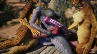 Busty Furry FUTANARI Girls Likes Big Monster Cock 3D Porn Game RPG Carnal Instinct