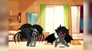 Bat boy fucks spider boy and his sister spider girl