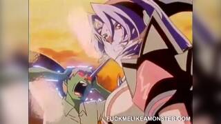 Kinky anime hottie kissing