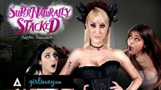 GIRLSWAY Ella Knox And Her Bestie Convoked A Nasty Sex Demon While Using A Ouija Board