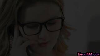 Bigass babe facialized after pussybanging by perv BF