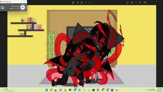 a Femuto sucking a futa Femuto