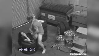 Couple Blowjob and Fucking Hardcore on Garage