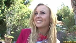 Hot Blonde Babe Blowjob Big Dick and Fucking Threesome