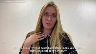 A stepson with broken arms poured sperm into the pussy of a kind stepmother. - Thank you stepmother