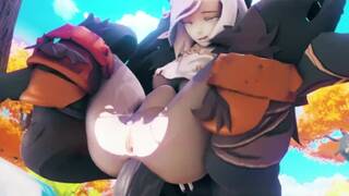 Shenhe gets a Rough Anal Fuck by a Mitachurl - Genshin Impact