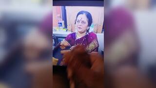 Cum Tribute on her face