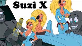 SUZI X Sexy ANIMATED COMPILATION Fuck whip fetish tits show - cartoon extra boobs busty blonde sex
