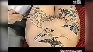 chino art body painting in chine