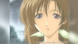 Busty anime fuck babe getting screwed